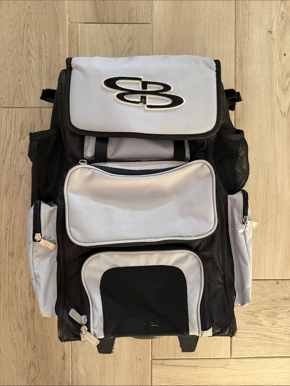 Boombah Superpack Rolling Black/Gray Multi Compartment baseball/Softball GearBag - Picture 3 of 3